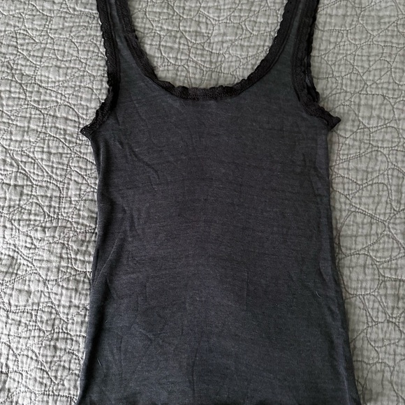 Harley-Davidson Motorcycles Vintage Women's Black lace Tank Top - Picture 4 of 6